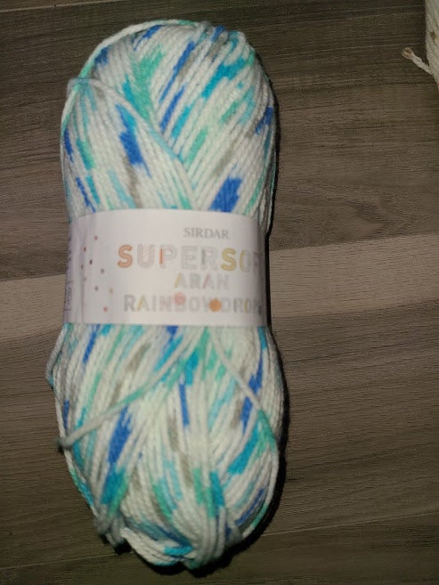 Sirdar Supersoft Aran Rainbow Drops